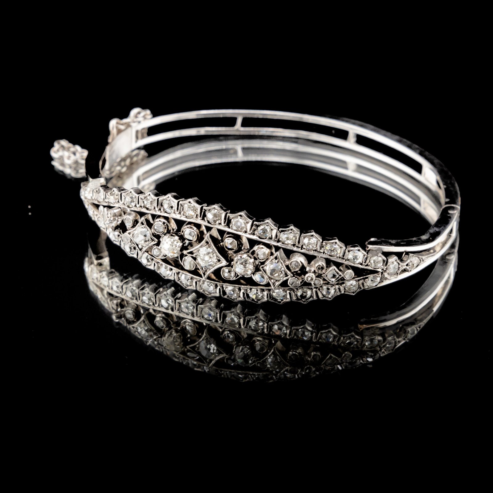 Diamond Victorian Bangle